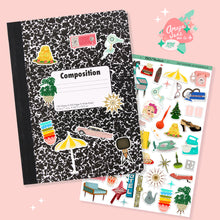 Load image into Gallery viewer, 50's Flashback Art Sticker Set