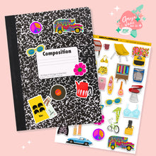 Load image into Gallery viewer, 60's Flashback Art Sticker Set