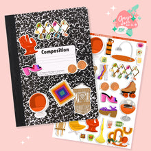 Load image into Gallery viewer, 70's Flashback Art Sticker Set