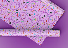Load image into Gallery viewer, 80's Charm Necklace Wrapping Paper