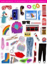 Load image into Gallery viewer, 80's Flashback Sticker Bundle