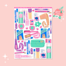 Load image into Gallery viewer, 80's Make Up Art Sticker Set