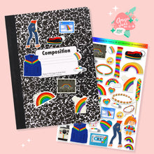 Load image into Gallery viewer, 80's Rainbow Things Art Sticker Set