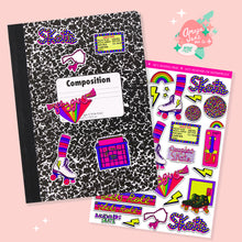 Load image into Gallery viewer, 80's Skating Rink Art Sticker Set