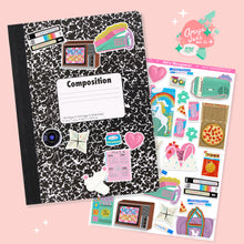 Load image into Gallery viewer, 80's Sleepover Art Sticker Set