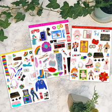 Load image into Gallery viewer, 80's Flashback Sticker Bundle