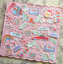 Load image into Gallery viewer, 80s Christmas Ornaments Holographic Vinyl Sticker Pack