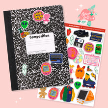 Load image into Gallery viewer, 90s Flashback Art Sticker Set