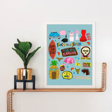 Load image into Gallery viewer, Back to the Beach Movie Fan Art Print
