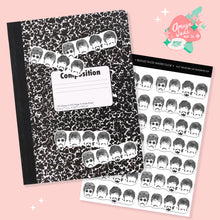 Load image into Gallery viewer, Beatles Faces Watercolor Art Sticker Set