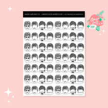 Load image into Gallery viewer, Beatles Faces Watercolor Art Sticker Set