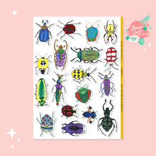 Load image into Gallery viewer, Beetles Art Sticker Set