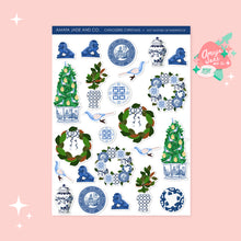 Load image into Gallery viewer, Chinoiserie Christmas Art Sticker Set