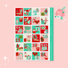 Load image into Gallery viewer, Baking Advent Calendar Stickers