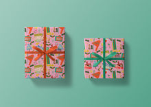 Load image into Gallery viewer, Christmas Motel Signs Specialty Art Wrapping Paper One of a Kind