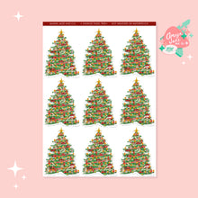 Load image into Gallery viewer, Tinsel Overload Christmas Tree Art Sticker Set