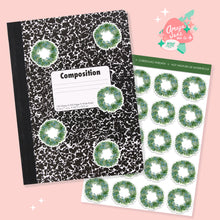 Load image into Gallery viewer, Christmas Wreath Art Sticker Set