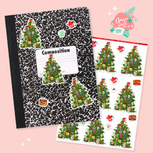 Load image into Gallery viewer, Coffee Christmas Tree Art Sticker Set