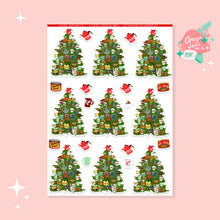 Load image into Gallery viewer, Coffee Christmas Tree Art Sticker Set