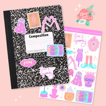 Load image into Gallery viewer, Cute and Spooky Halloween Art Sticker Set