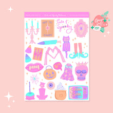 Load image into Gallery viewer, Cute and Spooky Halloween Art Sticker Set