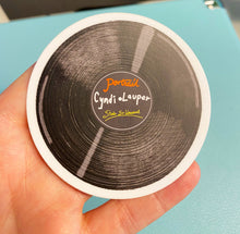 Load image into Gallery viewer, Cyndi Lauper She's So Unusual Tiny Record Album Sticker