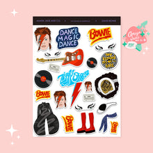 Load image into Gallery viewer, David Bowie Fan Art Stickers