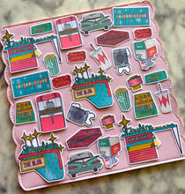 Load image into Gallery viewer, Drive-In Theater Sticker Pack Holographic Vinyl