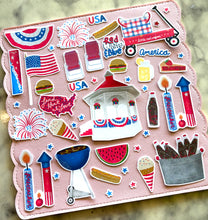 Load image into Gallery viewer, Hometown 4th of July Sticker Pack Holographic Vinyl