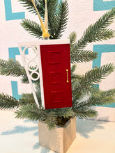 Load image into Gallery viewer, Mid Century Modern Red Door Ornament