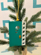 Load image into Gallery viewer, Mid Century Modern Aqua Door Ornament