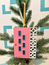 Load image into Gallery viewer, Mid Century Modern Pink Door Ornament