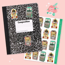 Load image into Gallery viewer, Vintage Jukeboxes Art Sticker Set