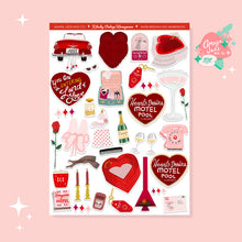 Load image into Gallery viewer, Kitschy Vintage Honeymoon Art Sticker Set