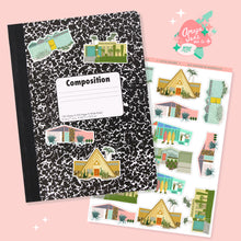 Load image into Gallery viewer, MCM Houses Art Sticker Set