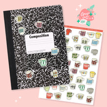 Load image into Gallery viewer, Mid Century Modern Mugs Art Sticker Set