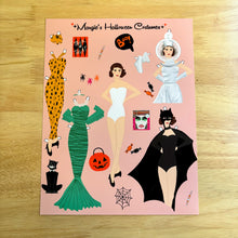 Load image into Gallery viewer, Halloween Costumes Paper Dolls