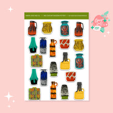 Load image into Gallery viewer, Mid Century Modern Fat Lava Pottery Sticker Set