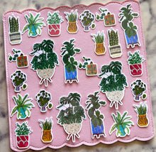Load image into Gallery viewer, Mid Century Plants Sticker Pack Holographic Vinyl