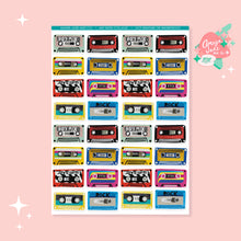 Load image into Gallery viewer, Mix Tape Collage Sticker Set