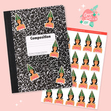 Load image into Gallery viewer, Mod Christmas Tree Hair Art Sticker Set