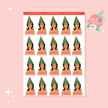 Load image into Gallery viewer, Mod Christmas Tree Hair Art Sticker Set