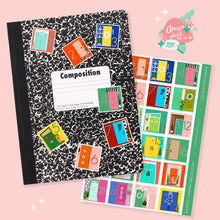Load image into Gallery viewer, Mod Doors Christmas Advent Calendar Art Sticker Set