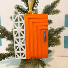 Load image into Gallery viewer, MCM Door Ornament Set: 3D Printed Mid-Century Modern Holiday Decor
