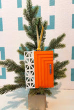 Load image into Gallery viewer, Mid Century Modern Orange Door Ornament