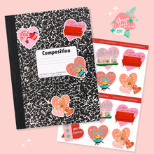 Load image into Gallery viewer, Mod Valentine Art Sticker Set