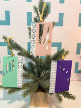 Load image into Gallery viewer, MCM Door Ornament Set: 3D Printed Mid-Century Modern Holiday Decor