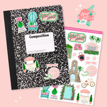 Load image into Gallery viewer, Palm Beach Vacation Art Sticker Set