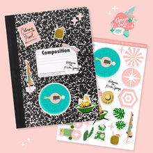 Load image into Gallery viewer, Palm Springs Pool Vacation Art Sticker Set
