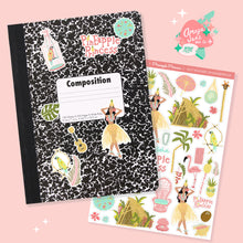 Load image into Gallery viewer, Pineapple Princess Art Sticker Set